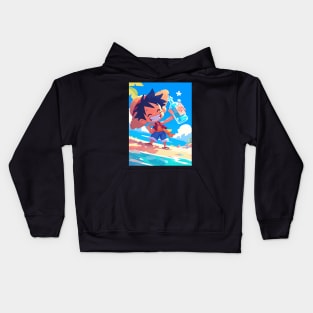 Pirate Odyssey: Anime-Manga Legacy, Mythical Islands, and Swashbuckling Excitement Kids Hoodie